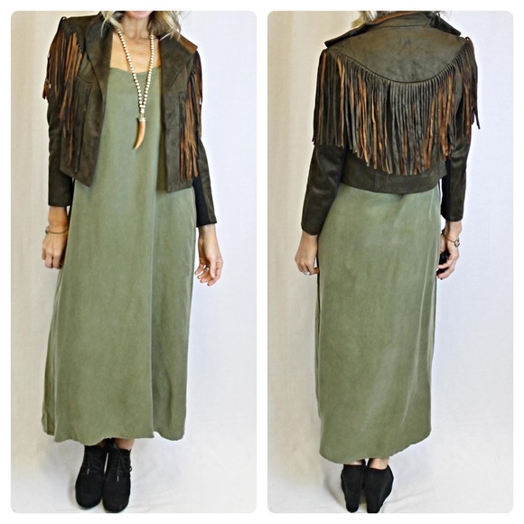 NWT Ark & Co Fringed Suede Cropped Jacket - Picture 5 of 8